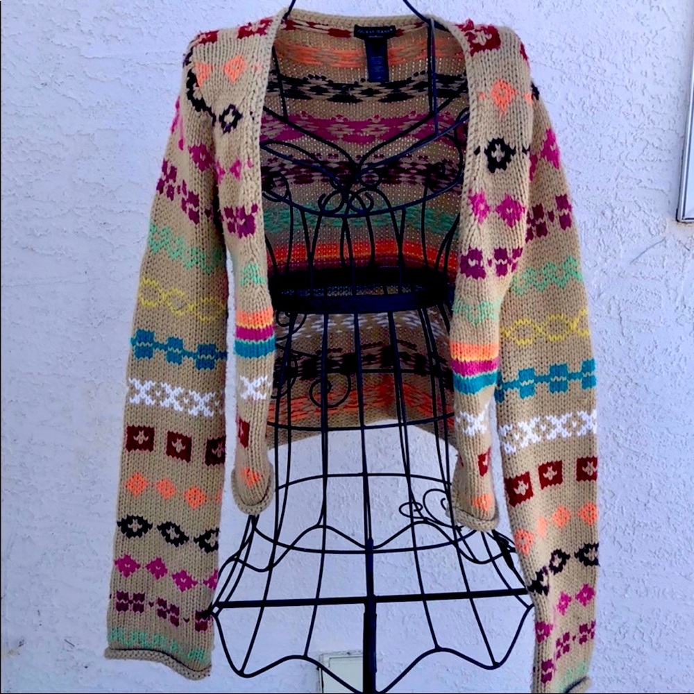 GUESS Open front, thick cardigan sweater
